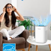 Priestley Small Air Purifiers for Home Bedroom Dorm Office Desktop, 20dB Quiet 3-in-1 HEPA Air Purifier with Essential Oil Diffuser, Air Filters Smoke, Allergies, Pet Dander, Odor, Dust - Image 5