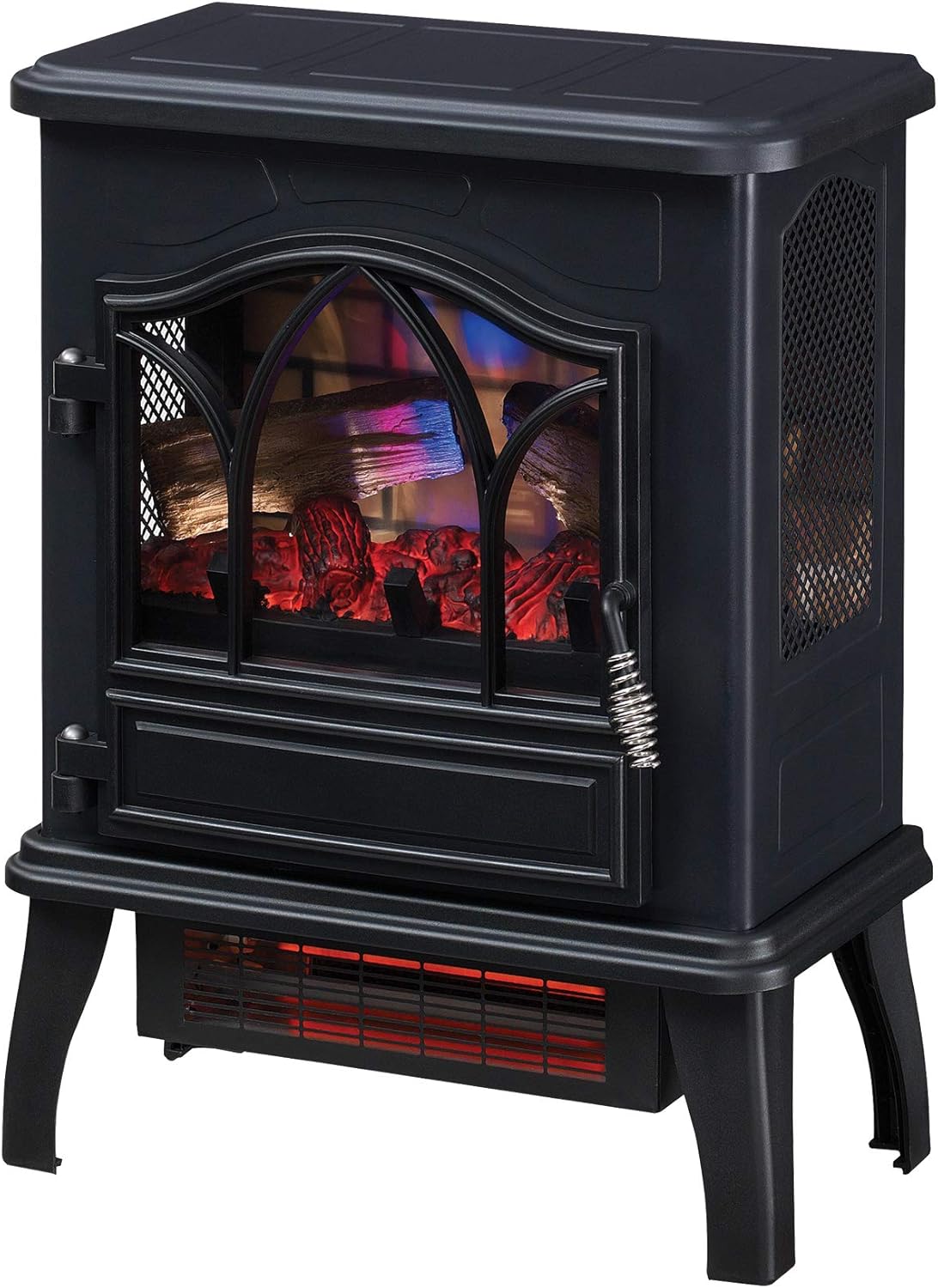 duraflame® 3D Infrared Quartz Electric Fireplace Stove Heater, Black - Image 8