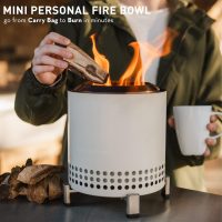 Solo Stove Mesa XL, 7 Inch Tabletop Fire Pit with Stand - Smokeless, Stainless Steel Fire Pit for Camping, Outdoor & Patio- Wood Burning or Pellet Fueled Portable Bonfire, 2.3lbs, Water - Image 8
