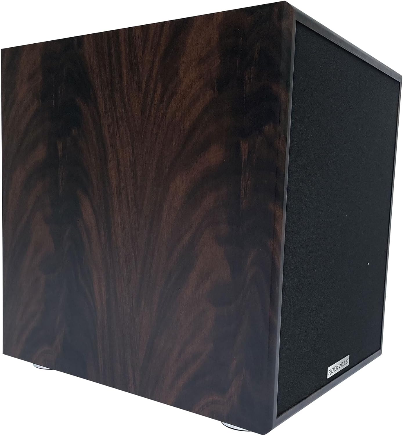 Rockville Rock Shaker 10 Dark Wood 600W 10" Powered Home Theater Subwoofer, Class-D Amp, Adjustable Crossover, for Movies and Music - Image 3