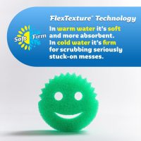 Scrub Daddy Color Sponges - Scratch-Free Multipurpose Dish Sponges for Kitchen, Bathroom & Household Cleaning - Made with BPA-Free Polymer Foam (3 Count) - Image 3