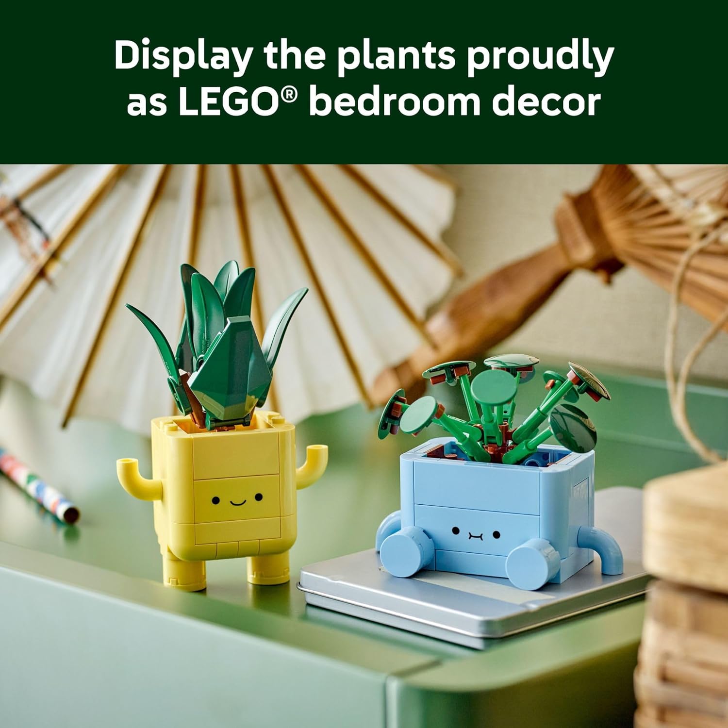 LEGO Botanicals Happy Plants Building Toys - Bedroom or Dorm Room Decor for Girls, Boys, & Adults, Desk or Shelf Display - Stocking Stuffers & Gift for Christmas - 10349 - Image 6