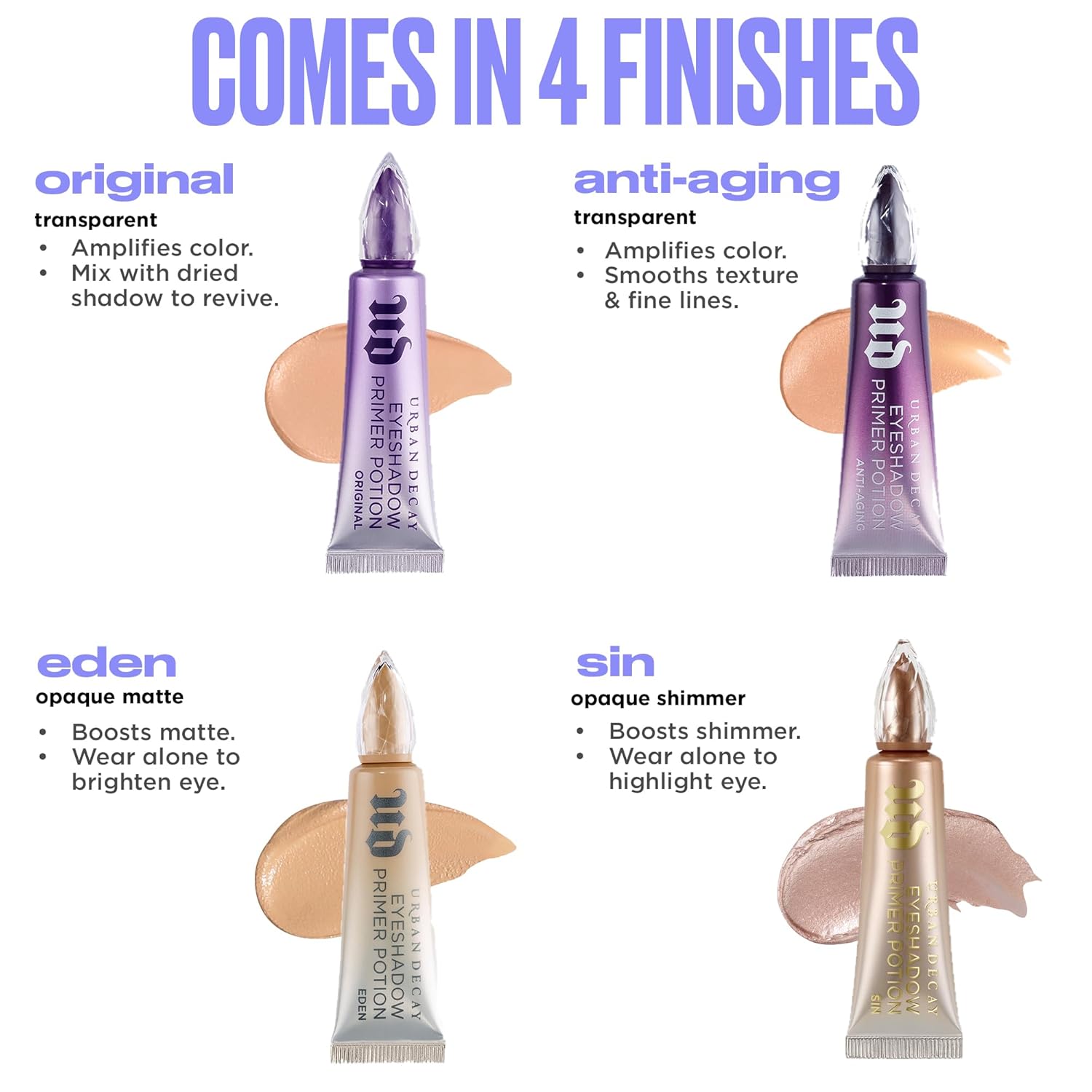 Urban Decay Shimmer Eyeshadow Primer Potion Sin - Champagne Shimmer Eye Primer for Crease-Resistant & Long-Lasting Eye Makeup, Smooths & Preps Eyelid Base, For Vibrant Color, All Skin Tones, Vegan - Image 7