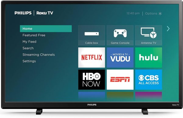 Philips 32" Class 4600 Series HD (720P) Smart Borderless LED TV - 32PFL4664/F7 (Renewed)