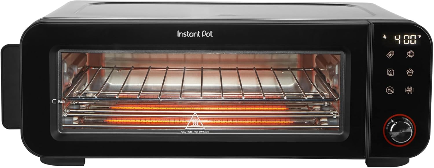 Instant Pot InstantHeat™ Pizza and Toaster Oven, Fits a 12″ Pizza, Fresh Pizza, Frozen Pizza, Bake, Toast, Broil, & Reheat
