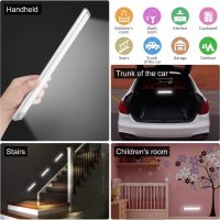 30-LED Motion Sensor Cabinet Light,Under Counter Closet Lighting, Wireless USB Rechargeable Kitchen Night Lights,Battery Powered Light for Wardrobe,Cabinet,Cupboard（Warm Light）-2Pack - Image 6