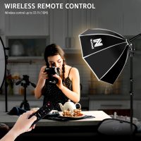 NiceVeedi Bi-Color Photography Lighting Kit, 20" Softbox Lighting Kit with 85W LED Bulbs 3000K-6000K & Remote Control, Studio Light for Photography Video Record TikTok YouTube Live Streaming - Image 5