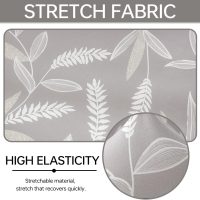 Armless Chair Slipcover Stretch Criss Cross Chair Cover, Mid Back Wide Seat Accent Chair Covers,Modern Vanity Chair Cover for Office Desk (Wheat) - Image 5
