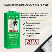 Clubman Pinaud Finest Powder, Classic White Powder for Men, Protection Against Sweat and Body Odor, 9 oz x 3 Packs - Image 3