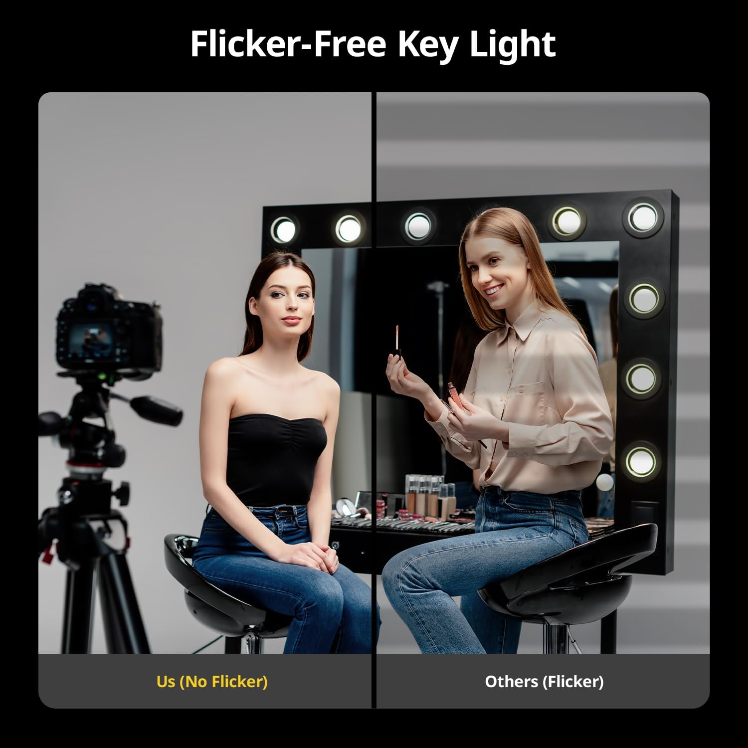 RALENO Softbox Photography Lighting Kit, 16'' x 16'' Softbox Lighting for TikTok with LED Bulb (50W | 5500K | 97 CRI | TLCI≥97), Continuous Light for Video Recording & Photography Shooting - Image 3