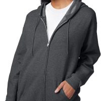 Hanes, Ecosmart Fleece Full-zip Hoodie for Men, Hooded Sweatshirt - Image 4