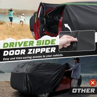 Mixsuper Liner Car Cover for Honda HR-V 1998-2026, 7 Layers Waterproof Car Cover Accessories for HRV with Zipper Door, Windproof Straps, Reflective Strips, Anti-UV, All Weather - Image 3