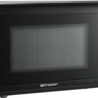 Emerson MW7302B Compact Countertop Microwave Oven with Touch Control, LED Display, 700W, 10 Power Levels, 6 Auto Menus, Glass Turntable and Child Safe Lock, 0.7 Cu., Ft. Black - Image 3