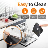 Stove Burner Covers for Gas Stoves (8 Pack) – Non-Stick, Heat-Resistant Gas Range Protectors, PTFE Liners for Kitchen Cleaning, Easy-to-Cut Stove Top Covers, BPA-Free, 10.6" x 10.6" - Image 7