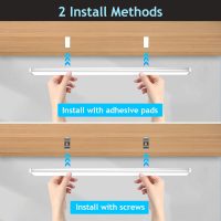 maylit Under Cabinet Lights Plug in, 6 Pcs 12 Inch Multi-Color Under Cabinet Lighting, Super Bright Under Counter Lights for Kitchen, Ultra Thin Dimmable Light for Cabinet, Counter, Workbench, Desk - Image 6