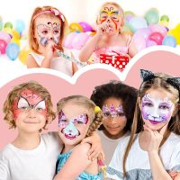 Beesjuy Face Painting Kits for Kids,12 Color Water Based Face Paint Kit, Washable Kids Body Paint for Makeup, for Birthday, Halloween, Thanksgiving Day, Cosplay Makeup, Gifts for Kids/Children - Image 5