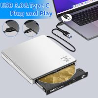 BUNUD LightScribe DVD Burner for Laptop: External Portable USB C CD/DVD Drive Compatible with Mac Windows Linux for Disc Labeling Wedding Photos with SD/TF/2 USB Ports Plug & Play(Silver) - Image 4
