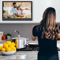 Feihe 19 Inch Flat Screen TV Built in Digital ATSC Tuners, 1080p LED TV with HDMI VGA AV USB Port for Kitchen, Bedroom, RV, Caravan, Camping, Outdoor - Image 5