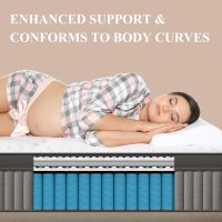 BedStory Plush Queen Mattress 12 Inch - 7-Zone Hybrid Mattress for Targeted Support - Deep Sleep Contouring Pain Relieving Bed in a Box - Fiberglass Free, CertiPUR-US Certified, 365-Night Trial - Image 4