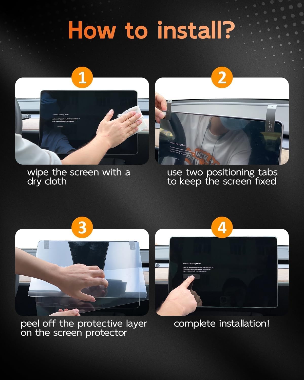 CDEFG Matte Anti Glare for 2023 2024 2025 Honda HR-V Screen Protector, 9 Inch Touchscreen, for HRV (LX, Sport, EX-L) Accessories Matte Tempered Glass - Image 7
