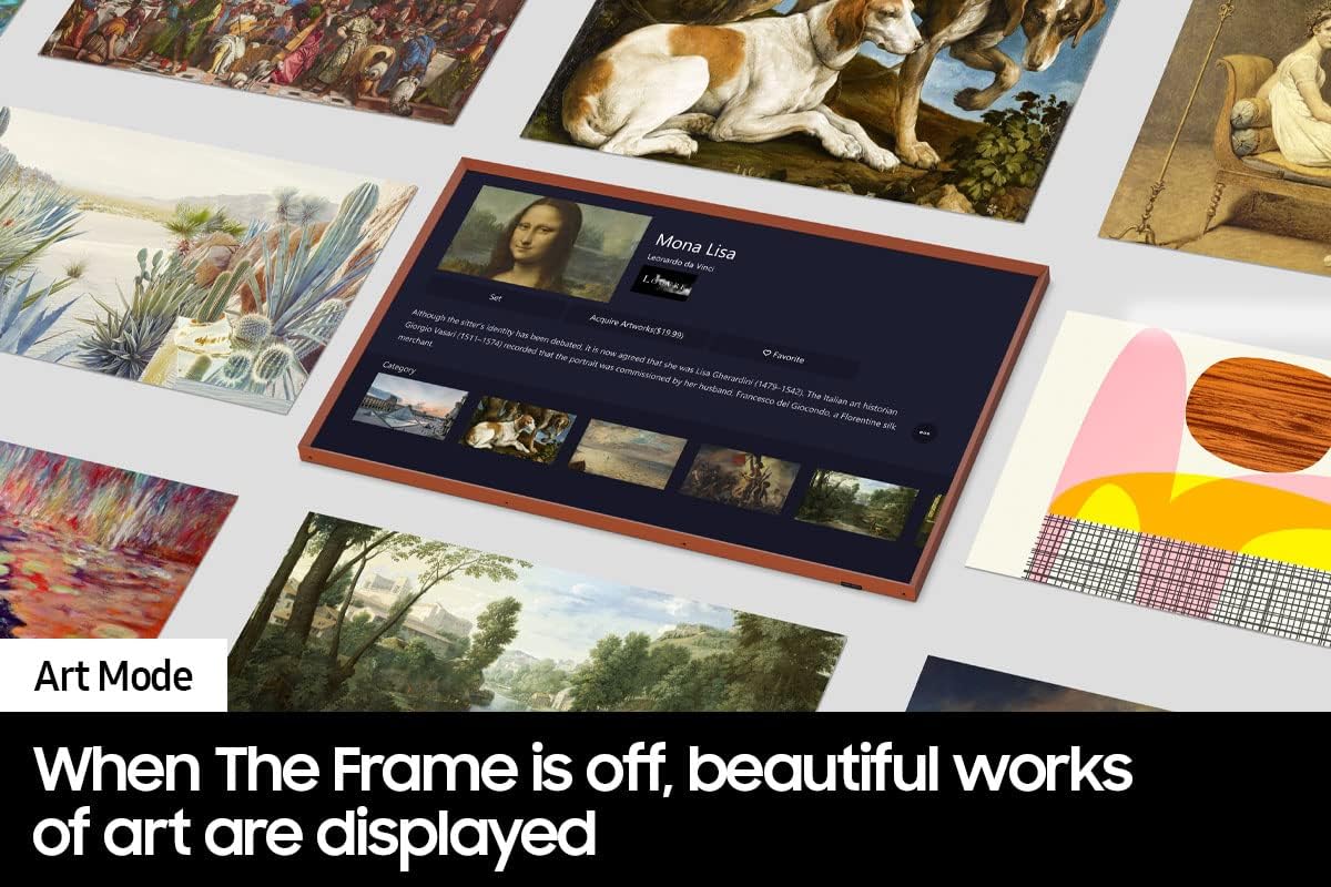 Samsung QN32LS03CBFXZA 32 Inch The Frame QLED Smart TV with Art Mode and 2 Year Amber Protection Plan (2023) - Image 6