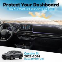 Upgraded Rubber Anti-Slip Dashboard Cover Fit for Honda HR-V 2023 2024 2025 hrv Accessories Non-Slip Carpet Sunshield Glare UV Rays Protector - Image 2