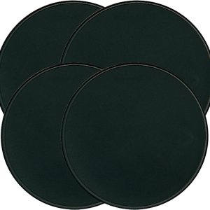Range Kleen Black Round Burner Kovers Set of 4
