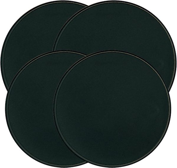 Range Kleen Black Round Burner Kovers Set of 4