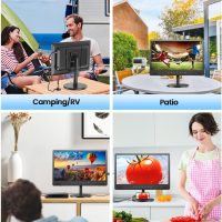 Desobry 18.5" Portable TV with Antenna, 6500mAh Built-in Power Operated TV, 12 Volt Small TV Support HDMI/AV/USB/Headphone Jack Input，Portable T V for Camping, RV, Patio, Kitchen, Indoor, Outdoor - Image 7