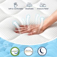 Queen Mattress with Motion Isolation and Pressure Relief, Strong Edge Support, Pocket Spring King Size Mattress in a Box (14 Inch, Queen) - Image 2