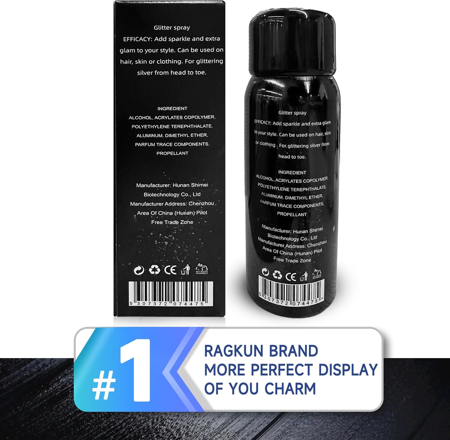 Body Glitter, Body Glitter Spray, Glitter Spray for Hair and Body, Long-Lasting and Quick-Drying Silver Glitter Hairspray Suitable for Stage, Festival Rave and Makeup Prom (2.11 Fl Oz) - Image 8