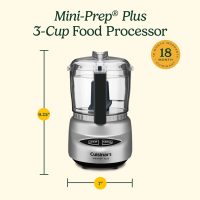 Cuisinart Mini-Prep Plus Food Processor, 24-Ounce Mini Food Processor to Chop Herbs, Vegetables, and Hard Cheese, 24-Ounce Work Bowl, Reversible Stainless Steel Blade, DLC-2ABC, Brushed Chrome/Nickel - Image 6