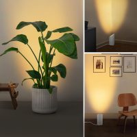 SUNVIE 2 Pack Uplighting Indoor Floor Can Light, 5W Up Lights with 2700K LED GU10 Bulbs, Uplights Floor Spot Lights Indoor for Home Accent Lighting, 5.9 FT Plug Cord & Foot Switch - Image 8