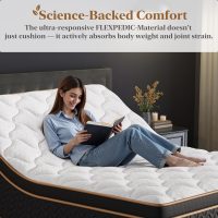 Firm King Mattress 10 Inch, Cooling Hybrid Bed in a Box, 7-Zones Individual Pocket Spring, Motion Isolation, Targeted Hip/Shoulder/Lumbar Support, Fiberglass-Free, 365-Night Trial, CertiPUR-US - Image 6
