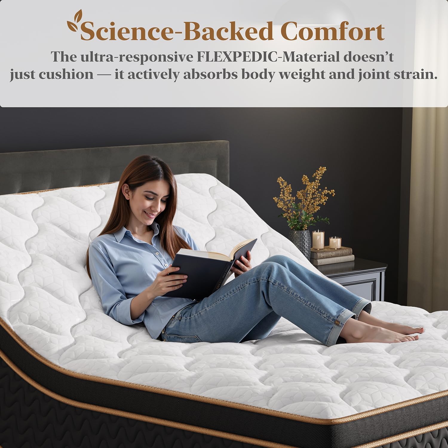 Firm King Mattress 10 Inch, Cooling Hybrid Bed in a Box, 7-Zones Individual Pocket Spring, Motion Isolation, Targeted Hip/Shoulder/Lumbar Support, Fiberglass-Free, 365-Night Trial, CertiPUR-US - Image 6