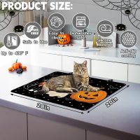 Halloween Stove Top Cover for Electric Stove 28 "x 20 ", Boo Heat Resistant Glass Top Stove Cover Protector, Glass Cooktop Covers, Kitchen Flat Electric Stove Top Covers - Image 4