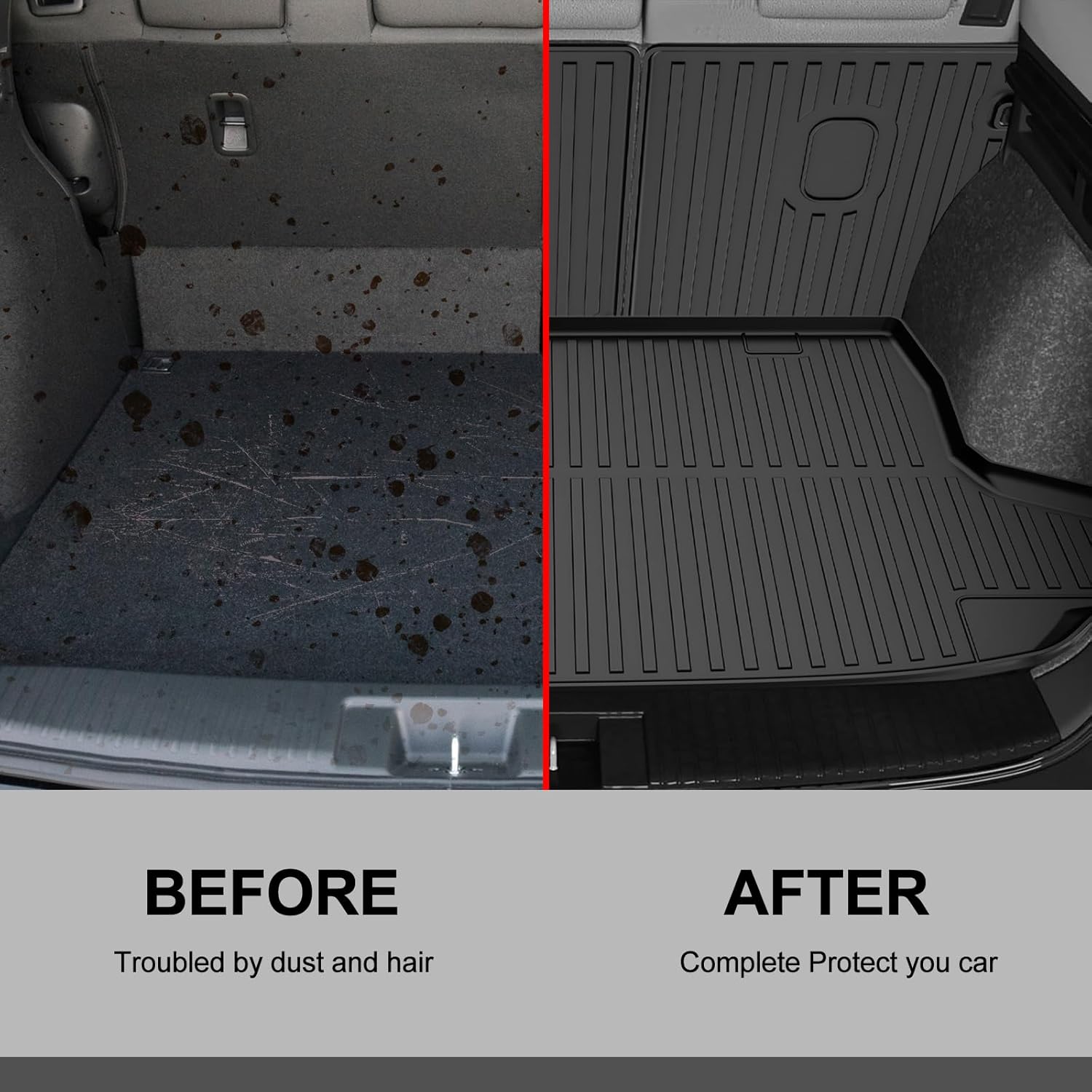 Floor Mats & Cargo Liner & Backrest Mat Custom Fit for Honda HRV 2026 2025 2024 2023 (Include Hybrid) and Acura ADX 2025: All Weather TPE Floor Mats for HR-V Floor Liner Accessories - Image 5