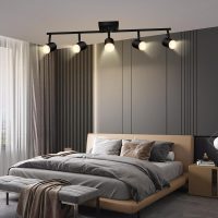 BoostArea Track Lighting Kit, Kitchen Lighting Fixtures Ceiling, 5 way Ceiling Spot Lights, Rotatable Light Heads, Modern Track Lighting Fixtures Ceiling for Bedroom/Living Room,GU10 Bulb Not Included - Image 7