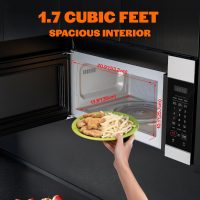 Empava Over the Range Microwave Oven with Screen Touch Control, 1000 Watts, 300 CFM Venting and Sensor Cooking in Stainless Steel, EMPV-30OTR01, Silver - Image 6
