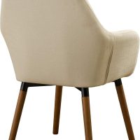 Roundhill Furniture Tuchico Contemporary Fabric Accent Chair, Arm Rest, Tan - Image 5