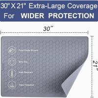Stove Top Covers - 30" x 21" Extra Large, Heat Resistant Silicone Stove Top Protector, XL Dish Drying Mat for Kitchen, Ceramic & Glass Cooktop Protector, Grey - Image 3