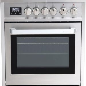 RRE241TS 24" Electric Range with 4 Burners, 3.0 cu. Ft. Capacity, Freestanding Slide-in AirFry, Convection Oven, Easy Reach Racks, Soft Close Door, Clock and Timer, Stainless Steel