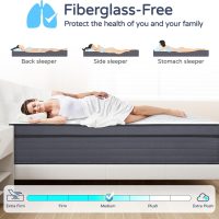 Queen Mattress with Motion Isolation and Pressure Relief, Strong Edge Support, Pocket Spring King Size Mattress in a Box (14 Inch, Queen) - Image 4