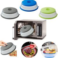 Microwave Splatter Cover Vented for Food, Splatter Guard & Colander Kitchen Gadget for Fruit Vegetables Microwave Plate Cover with Hook Hole,Dishwasher-Safe,BPA-Free Silicone & Plastic (1 Pack) - Image 5