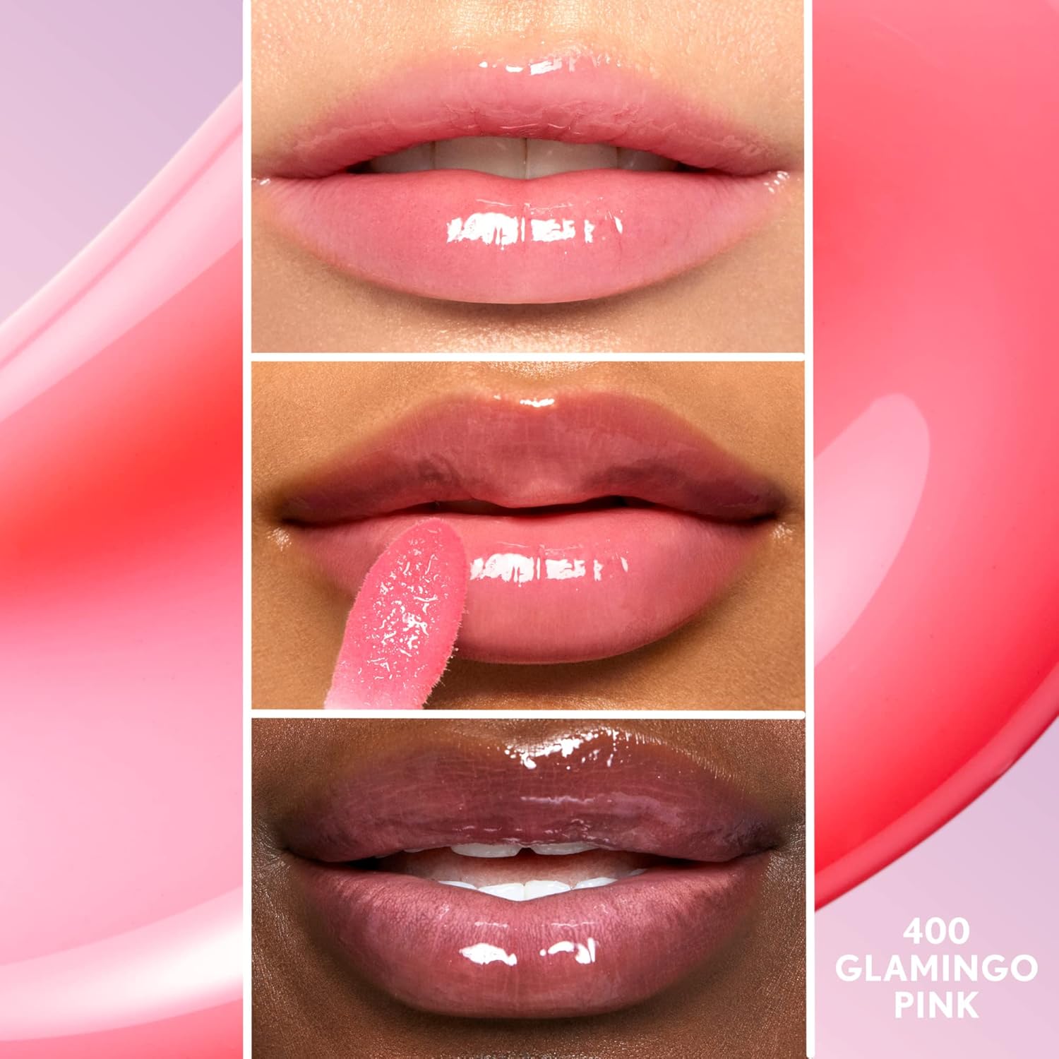 COVERGIRL Clean Fresh Yummy Gloss – Lip Gloss, Sheer, Natural Scents, Vegan Formula - Glamingo Pink - Image 3