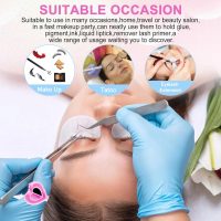 NXJ INFILILA Glue Rings for Eyelash Extensions 100PCS Disposable Rings For Lashes Lovely Heart Shape, Makeup Plastic Nail Art Glue Cups Lash Extension Supplies for Eyelash Extensions - Image 6