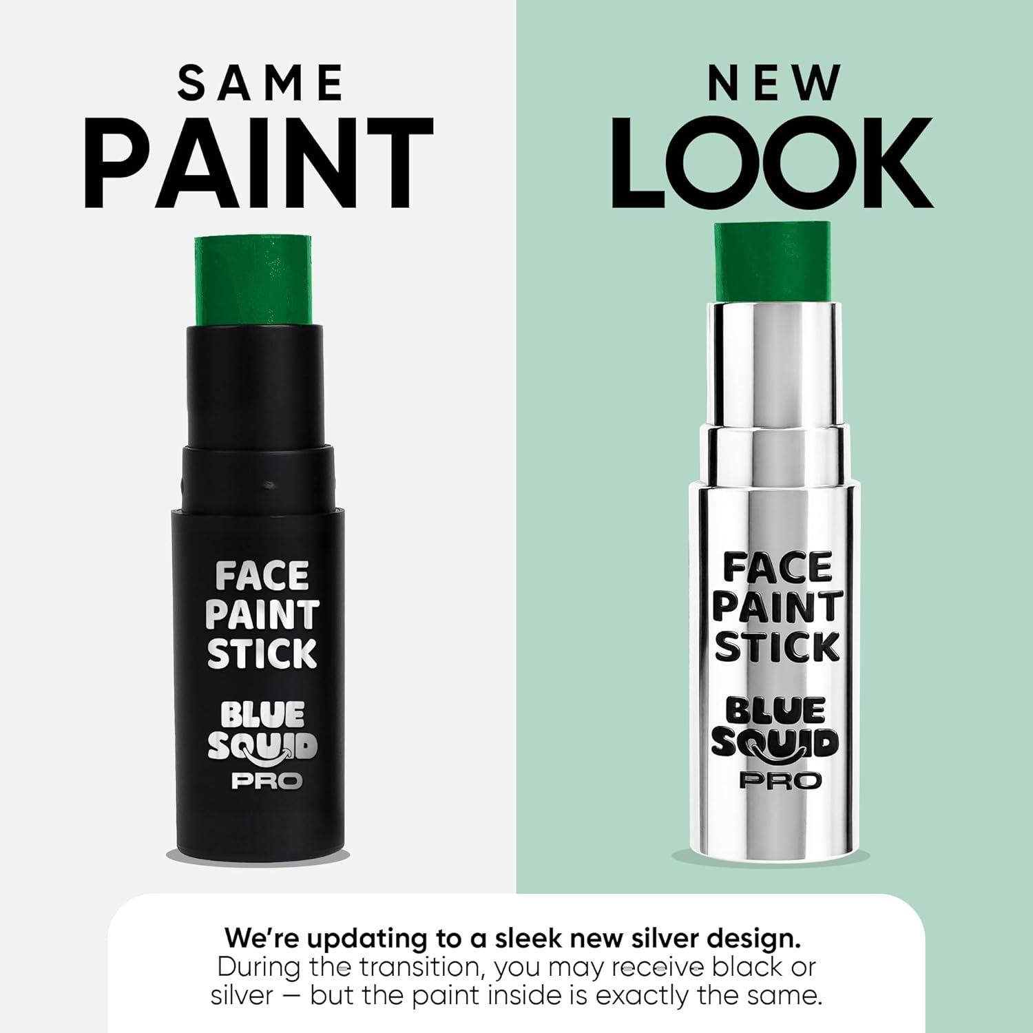 Blue Squid PRO Forest Green Face Paint Stick - Waterproof Body Paint for Adults & Kids Eye Black Baseball, Eyeblack Softball - Hypoallergenic Twist-Up Non-Toxic Makeup Stick for Cosplay, Sports, SFX - Image 2