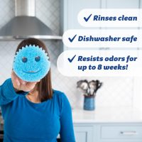 Scrub Daddy Color Sponges - Scratch-Free Multipurpose Dish Sponges for Kitchen, Bathroom & Household Cleaning - Made with BPA-Free Polymer Foam (3 Count) - Image 5