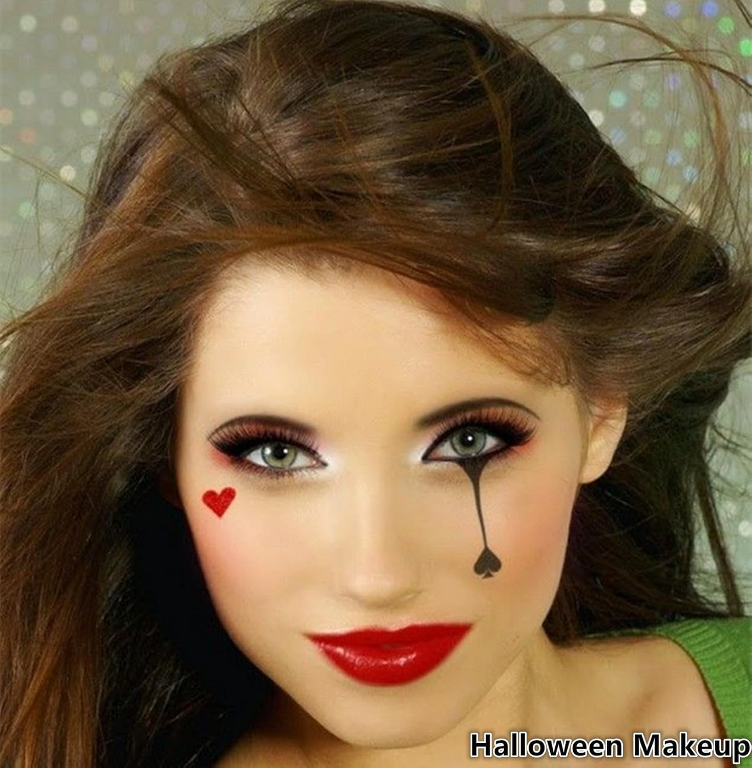 Go Ho 2 PCS Waterproof Liquid Eyeliner Stamps,Double-side Black&Red Smudge-proof Eye Liner,Heart Stamp Eyeliner for Halloween Costumes Makeup,Long-lasting Love Tattoo Tools for Valentines Day - Image 9