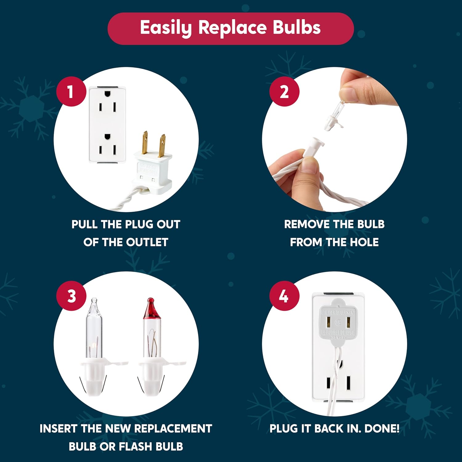 JOIEDOMI Christmas String Lights Indoor,100 Count Mini Warm Fairy Light,21.5FT Lighting Decor for Patio Dorm Classroom Bedroom Holiday Wedding Party Garland Birthday Festival Valentines Day,White Wire - Image 7